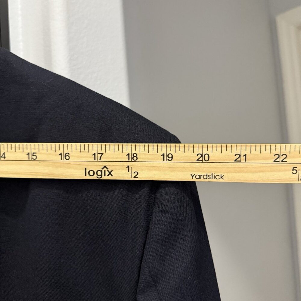 Vintage Oscar de la Renta Men’s Navy Blue Double-Breasted Blazer 42R - Picture 11 of 14